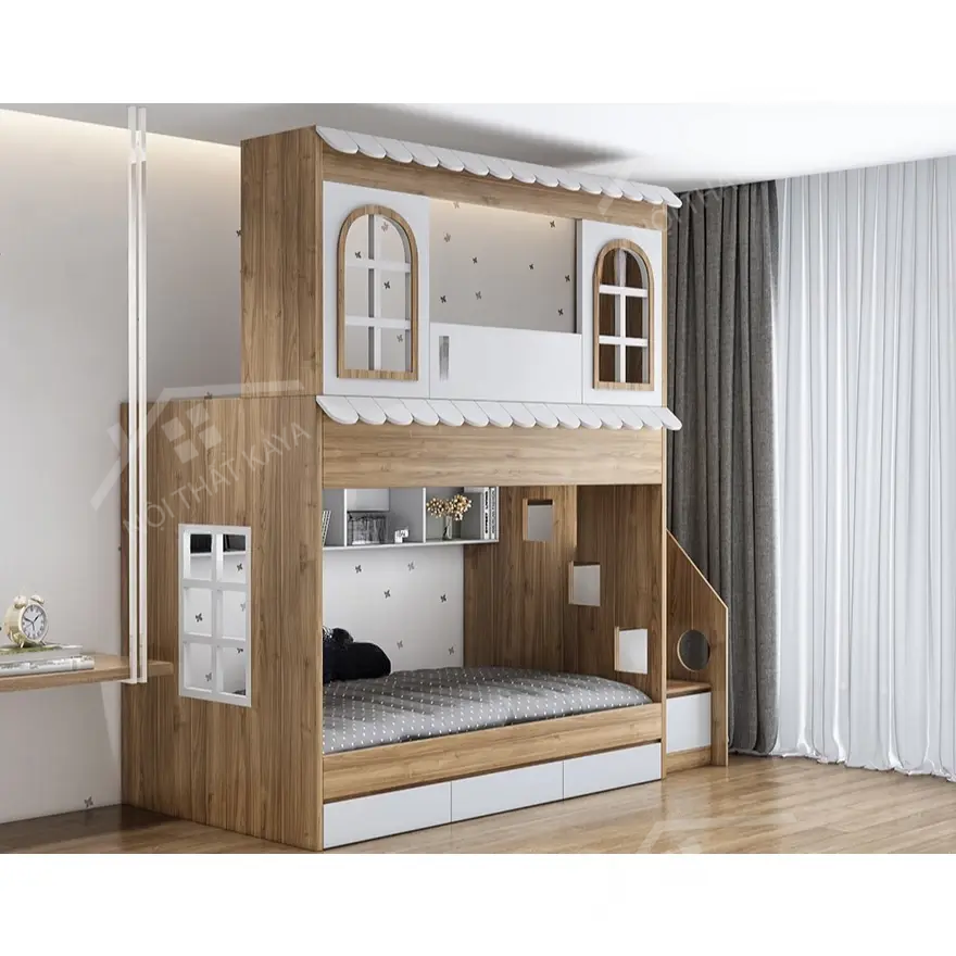 Giường tầng gỗ công nghiệp 046