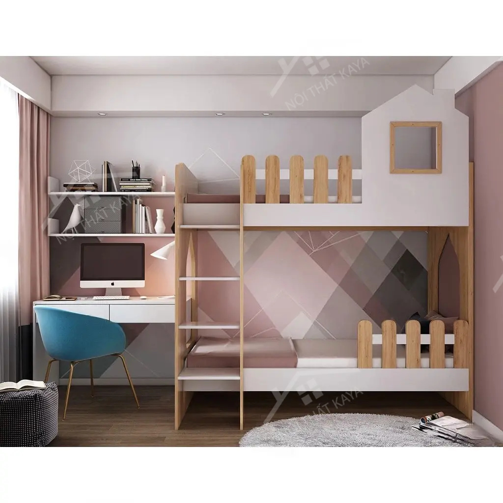 Giường tầng gỗ công nghiệp 050