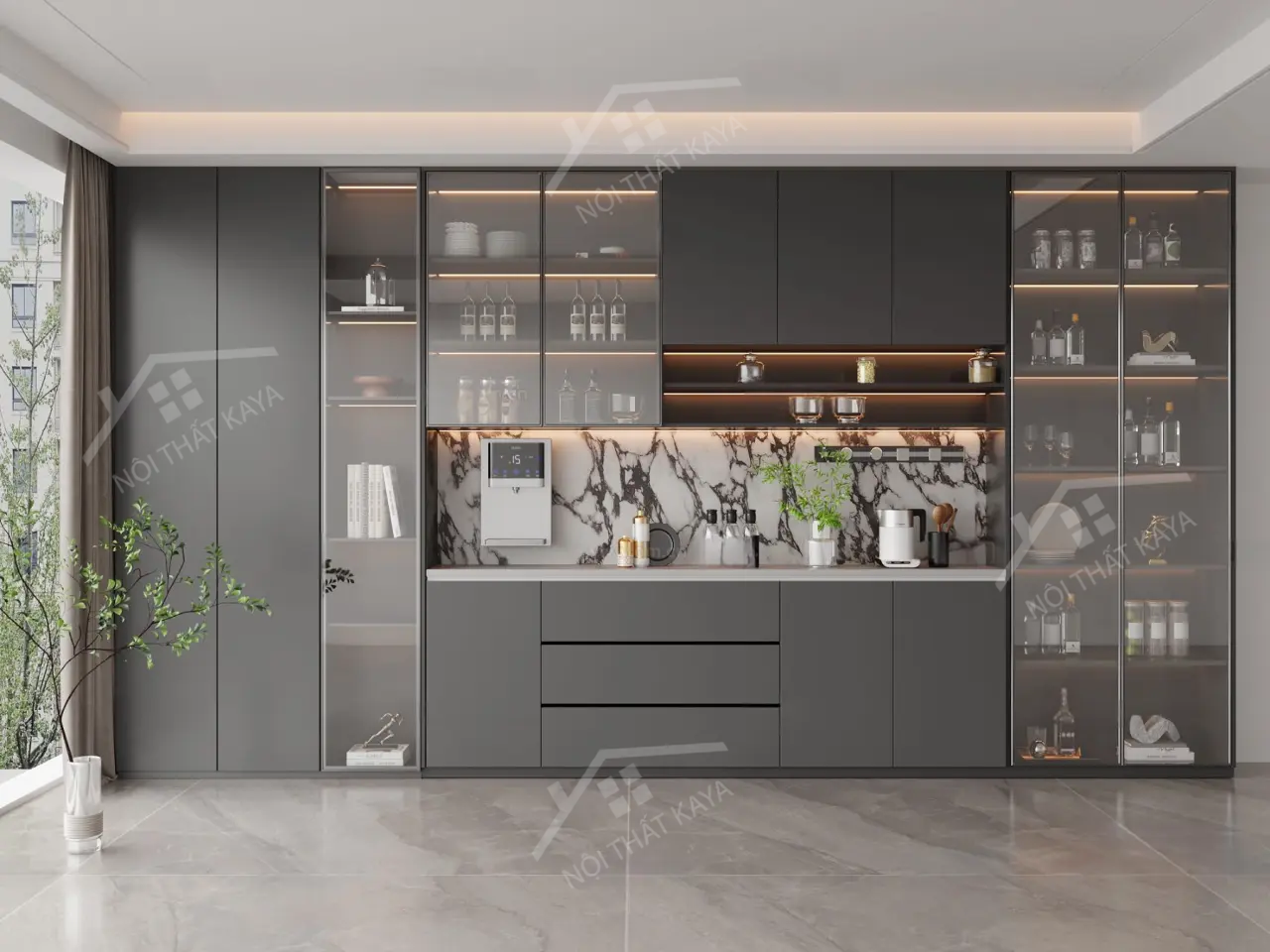 Tủ rượu MDF TR001