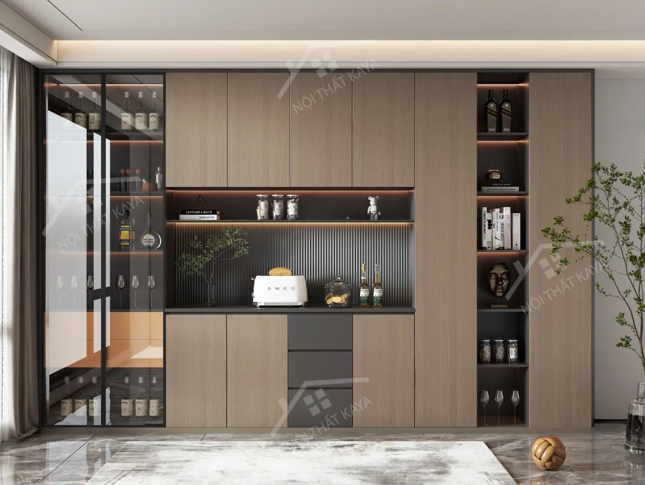 Tủ rượu MDF TR001