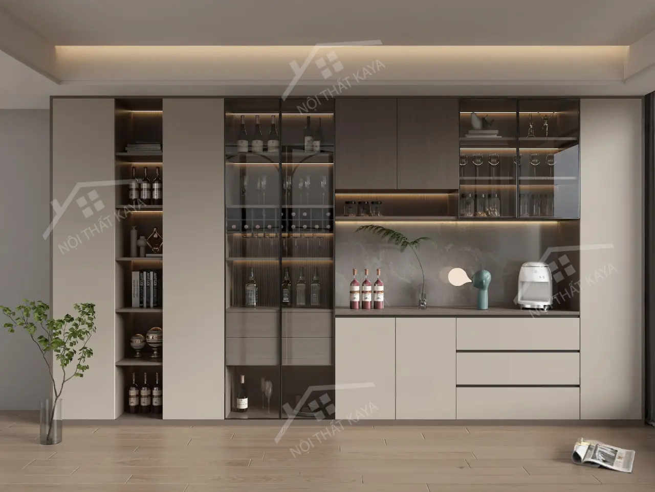 Tủ rượu MDF TR001