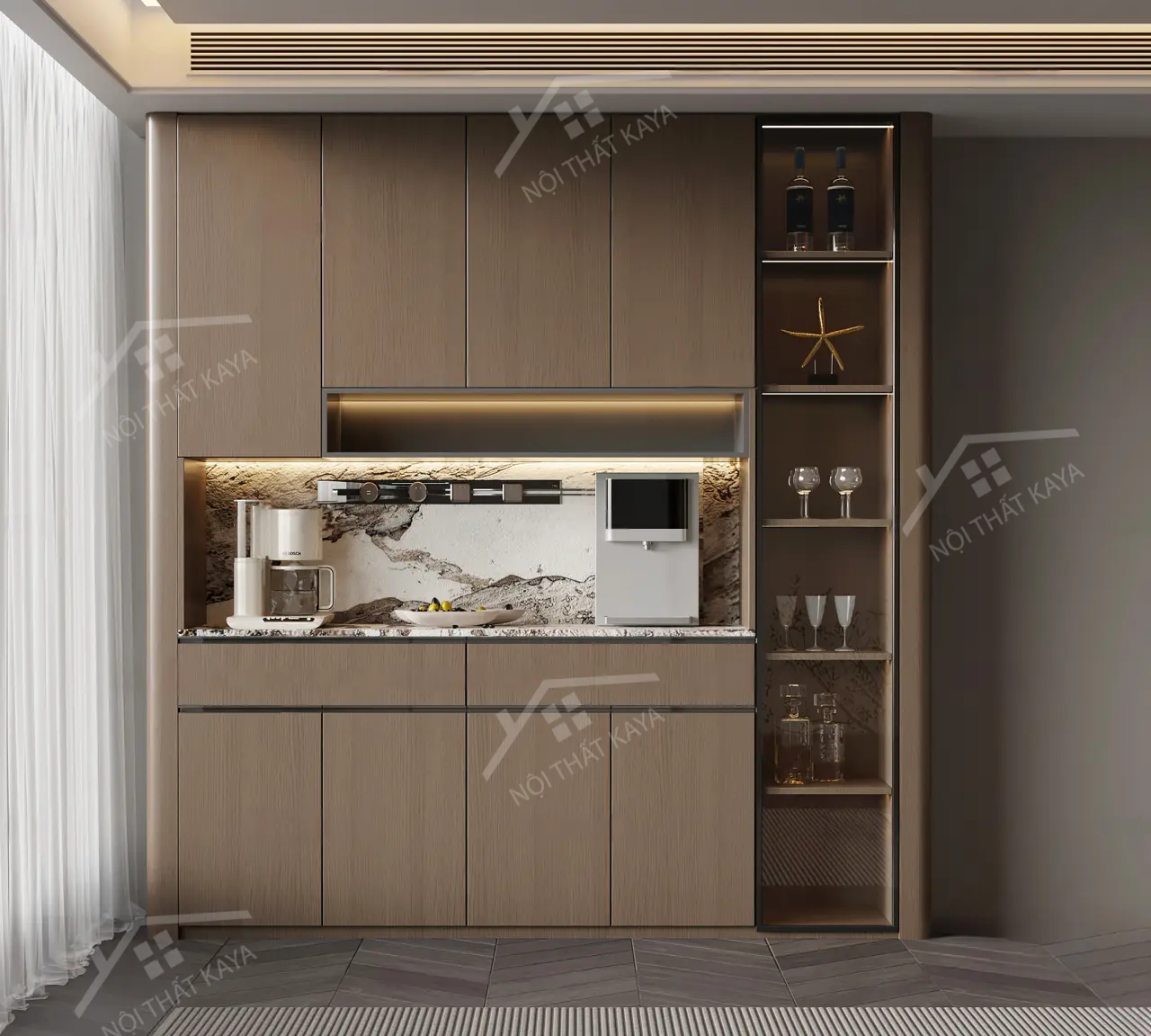 Tủ rượu MDF TR001