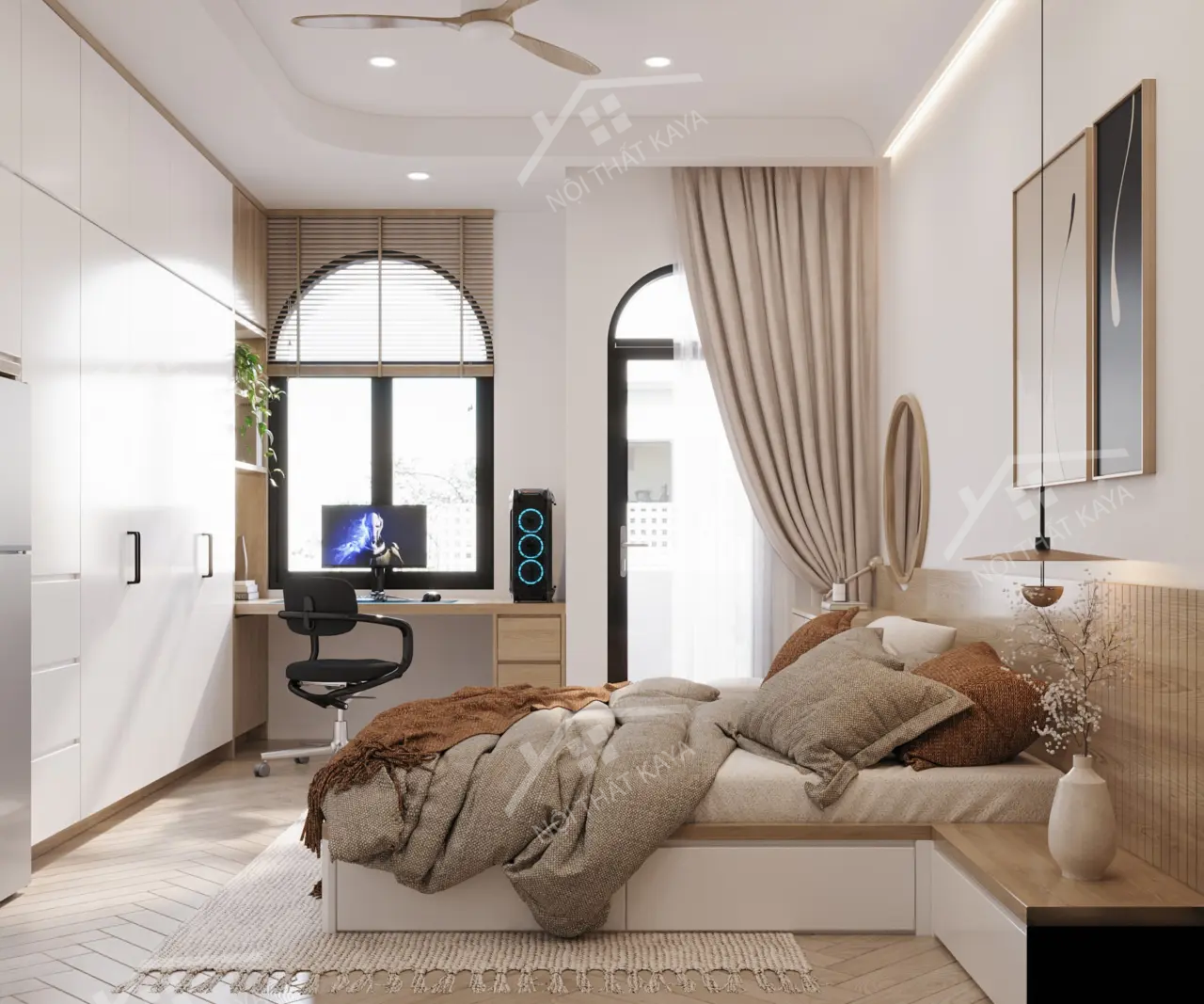Full nội thất NHÀ PHỐ NƠ TRANG LONG – 3 PN