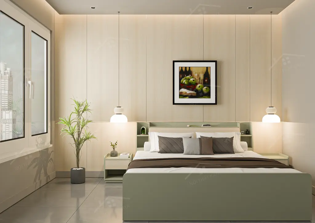 Giường gỗ công nghiệp GGCN079