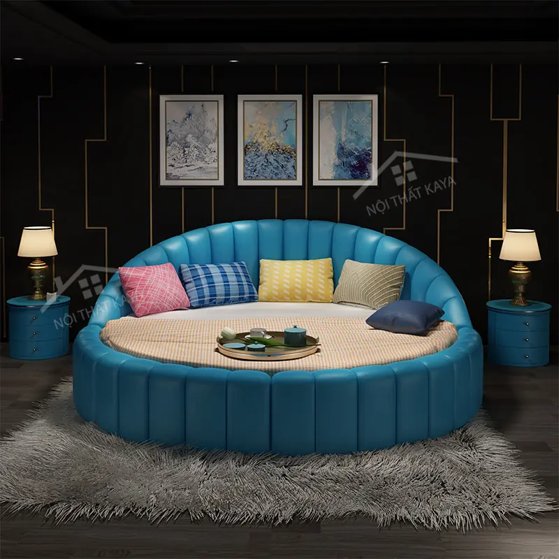 Giường nệm xếp li GNXL037